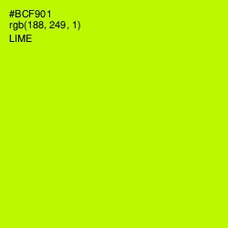 #BCF901 - Lime Color Image