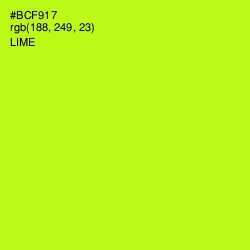 #BCF917 - Lime Color Image