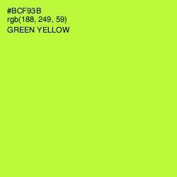 #BCF93B - Green Yellow Color Image