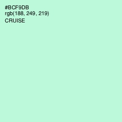 #BCF9DB - Cruise Color Image