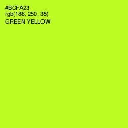 #BCFA23 - Green Yellow Color Image