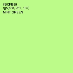 #BCFB89 - Mint Green Color Image