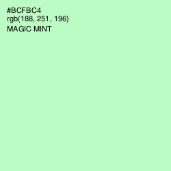 #BCFBC4 - Magic Mint Color Image