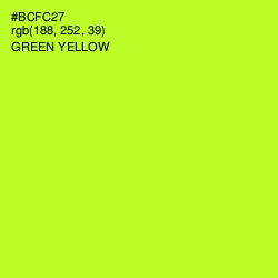 #BCFC27 - Green Yellow Color Image