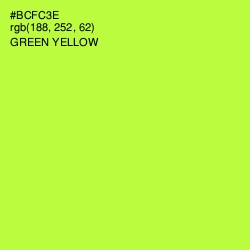 #BCFC3E - Green Yellow Color Image