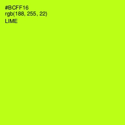 #BCFF16 - Lime Color Image