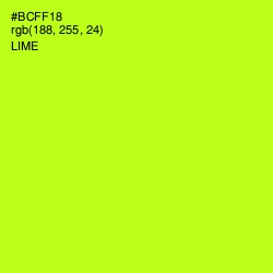 #BCFF18 - Lime Color Image