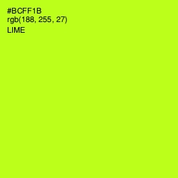 #BCFF1B - Lime Color Image