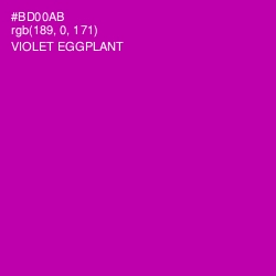 #BD00AB - Violet Eggplant Color Image