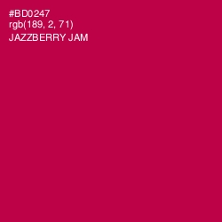 #BD0247 - Jazzberry Jam Color Image