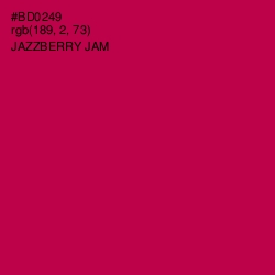 #BD0249 - Jazzberry Jam Color Image