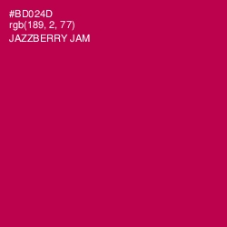 #BD024D - Jazzberry Jam Color Image