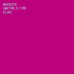 #BD027E - Flirt Color Image
