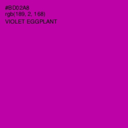 #BD02A8 - Violet Eggplant Color Image