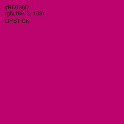 #BD036D - Lipstick Color Image