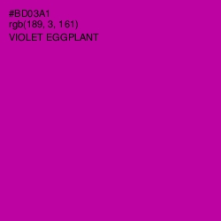 #BD03A1 - Violet Eggplant Color Image