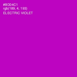 #BD04C1 - Electric Violet Color Image