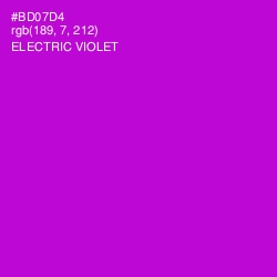 #BD07D4 - Electric Violet Color Image