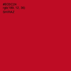 #BD0C24 - Shiraz Color Image