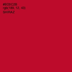 #BD0C2B - Shiraz Color Image