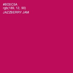 #BD0C5A - Jazzberry Jam Color Image