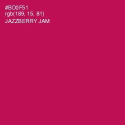 #BD0F51 - Jazzberry Jam Color Image
