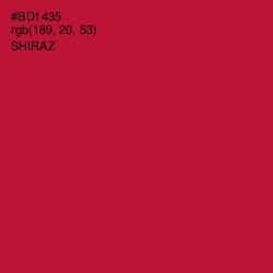 #BD1435 - Shiraz Color Image
