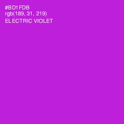 #BD1FDB - Electric Violet Color Image