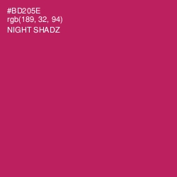 #BD205E - Night Shadz Color Image