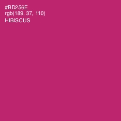 #BD256E - Hibiscus Color Image