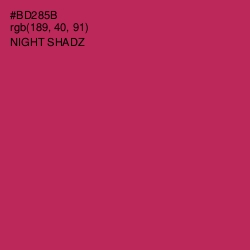 #BD285B - Night Shadz Color Image