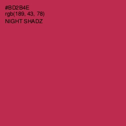 #BD2B4E - Night Shadz Color Image