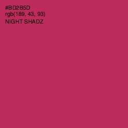 #BD2B5D - Night Shadz Color Image