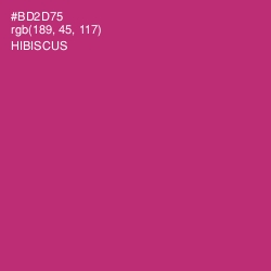 #BD2D75 - Hibiscus Color Image