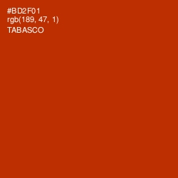 #BD2F01 - Tabasco Color Image
