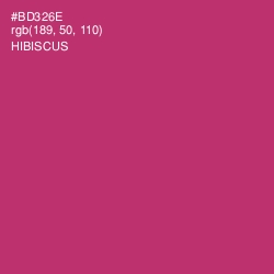 #BD326E - Hibiscus Color Image