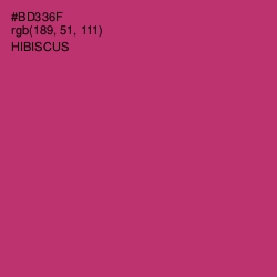 #BD336F - Hibiscus Color Image