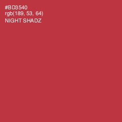 #BD3540 - Night Shadz Color Image