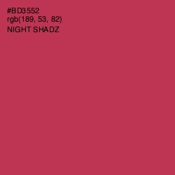 #BD3552 - Night Shadz Color Image