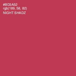 #BD3A52 - Night Shadz Color Image