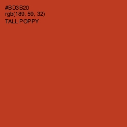 #BD3B20 - Tall Poppy Color Image