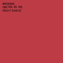 #BD3B45 - Night Shadz Color Image