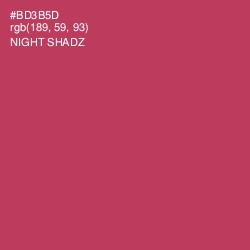 #BD3B5D - Night Shadz Color Image
