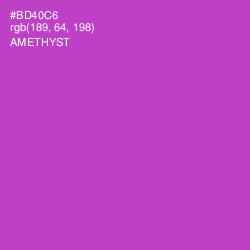 #BD40C6 - Amethyst Color Image