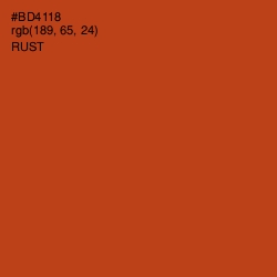 #BD4118 - Rust Color Image