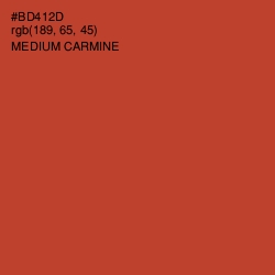 #BD412D - Medium Carmine Color Image