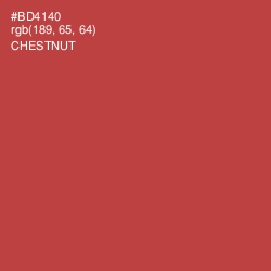 #BD4140 - Chestnut Color Image