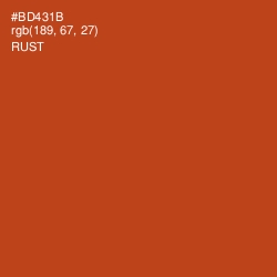 #BD431B - Rust Color Image
