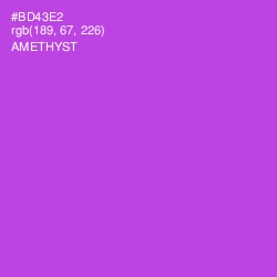 #BD43E2 - Amethyst Color Image