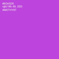 #BD45DE - Amethyst Color Image